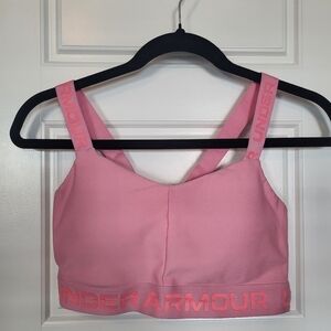 Under Armour Crossback Sports Bra Size L Pink